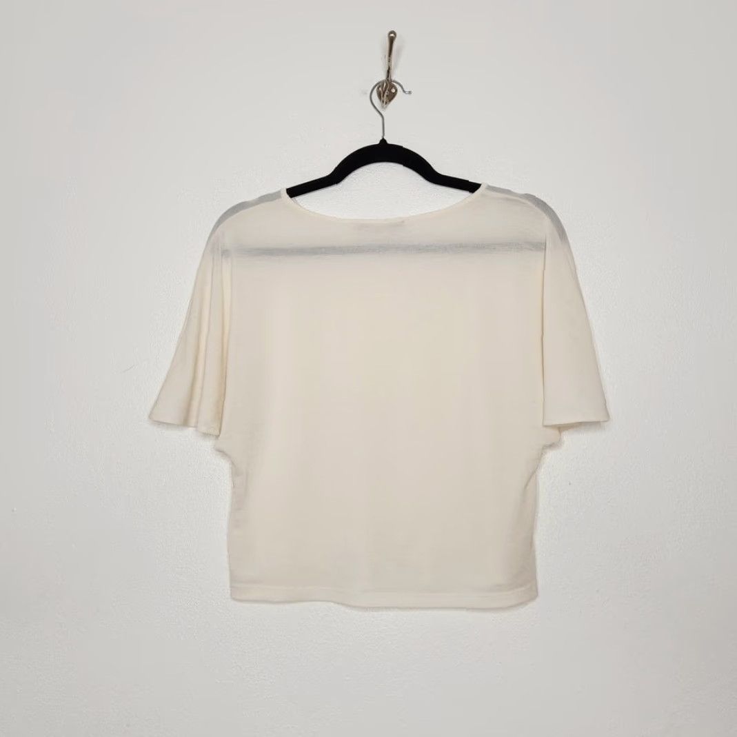 Forever 21 y2k Forever 21 White Shirt Top Semi Sheer XS Fairy Goth Office Siren Shirt Women XS White Size XS / US 0-2 / IT 36-38 - 5 Thumbnail