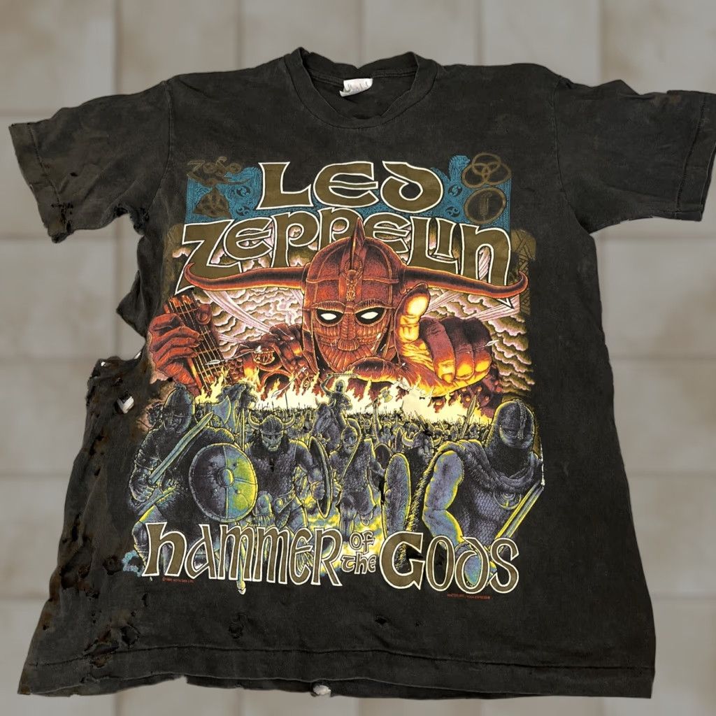 Hanes Early 90s Hanes Ultraweight Led Zeppelin | Grailed