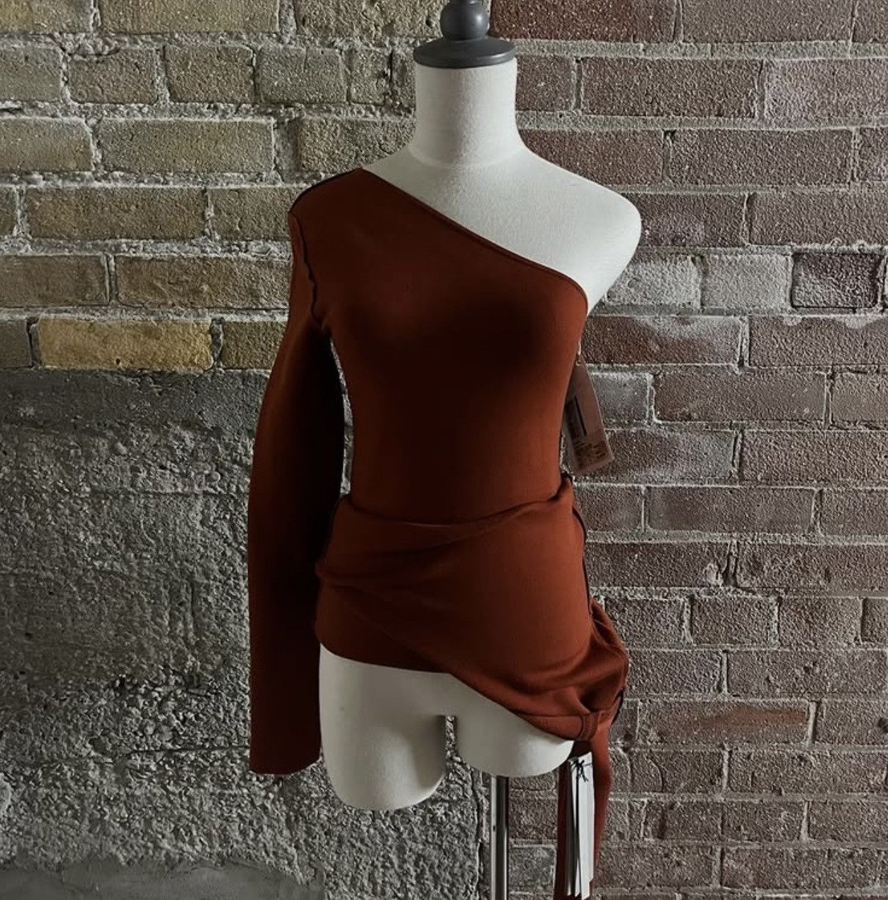 Rick Owens Drkshdw FW/20 Rick Owens Performa Runway Rust Banana Ziggy Dress Top Size S / US 4 / IT 40 - 3 Thumbnail