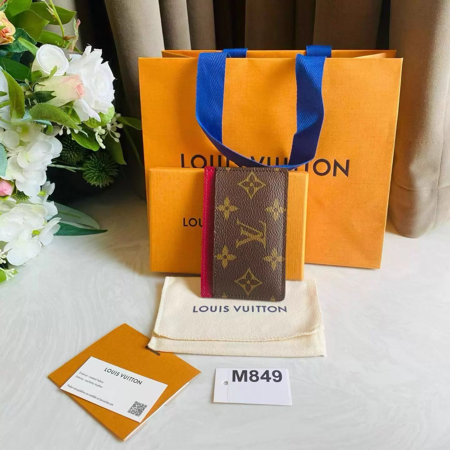 Louis Vuitton LV Brown Monogram Chip Card Holder (Mint, D.B., Box) Size ONE SIZE - 6 Thumbnail