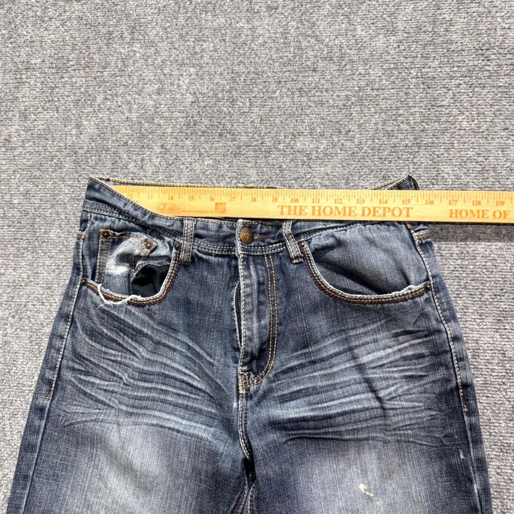 The Unbranded Brand Bailey's Pit Black Jeans Women's 30x25 Boot Cut Cotton Blend Light Wash - Blue - Women - Bootcut - 30 - Regular - Distressed - Good Pre-owned Size 30" / US 8 / IT 44 - 6 Thumbnail