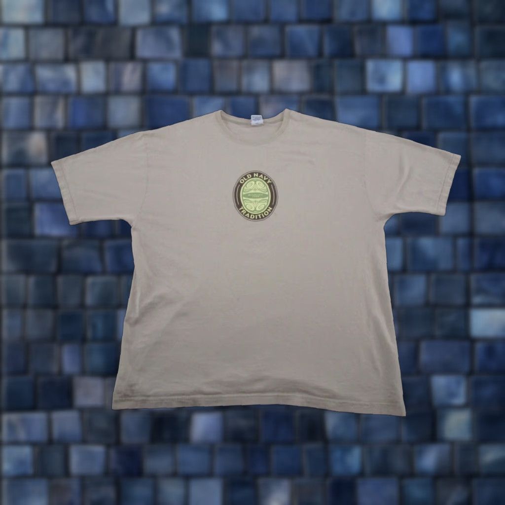 Old Navy VINTAGE Old Navy Outlet T-Shirt Mens XL Cotton Beige Crew Neck Short Sleeve Size US XL / EU 56 / 4 - 1 Thumbnail