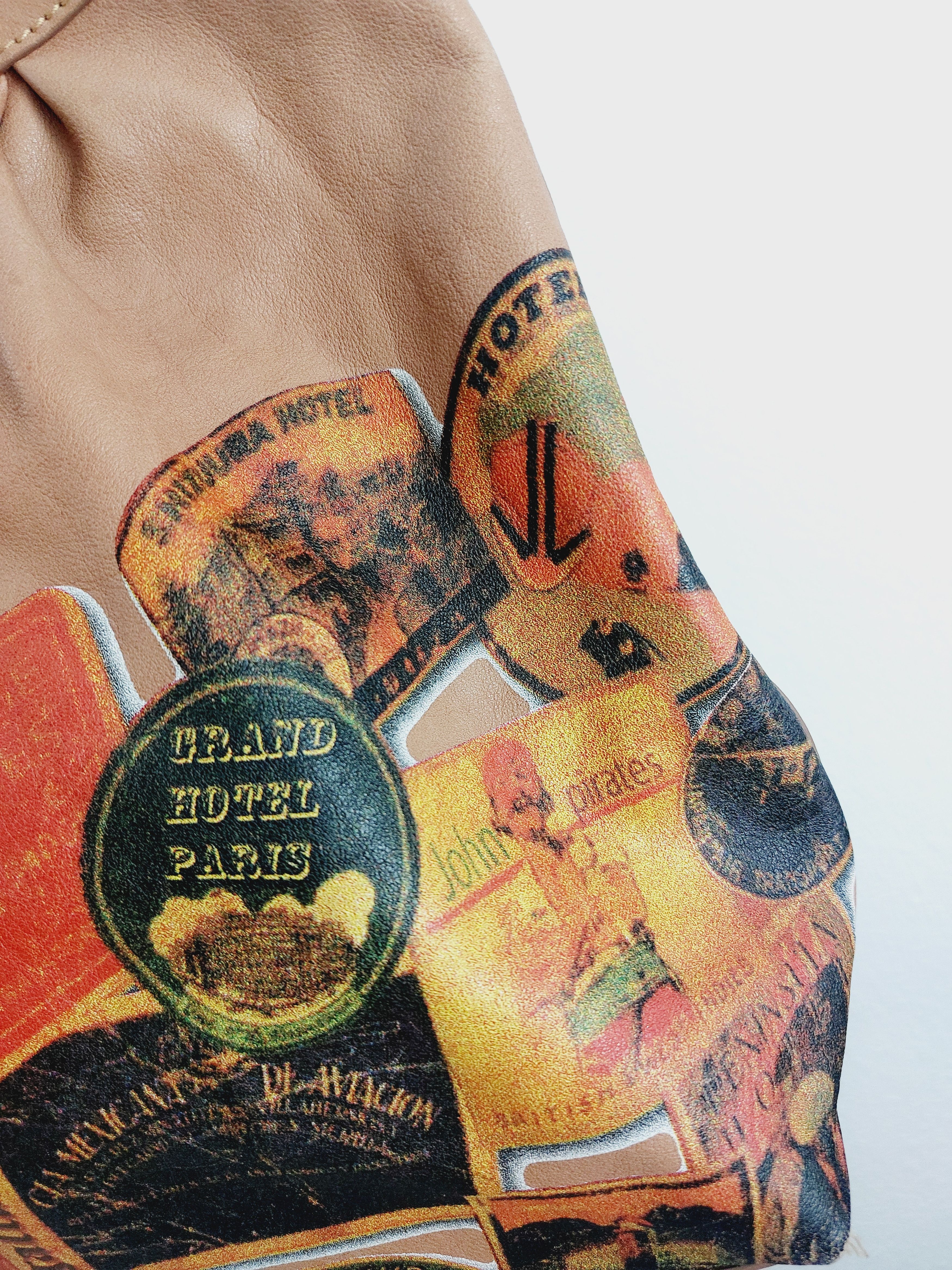 John Galliano John Galliano Newspaper Gazette Stamp Leather Shoulder Bag Size ONE SIZE - 5 Thumbnail