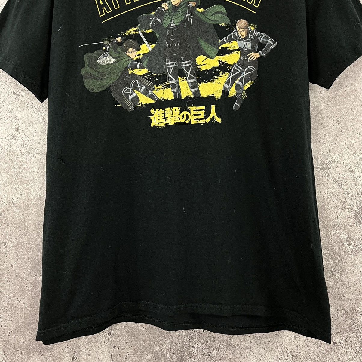 Japanese Brand Attack on Titan Anime Tee Port Company Big Logo Black Size L Size US L / EU 52-54 / 3 - 6 Thumbnail