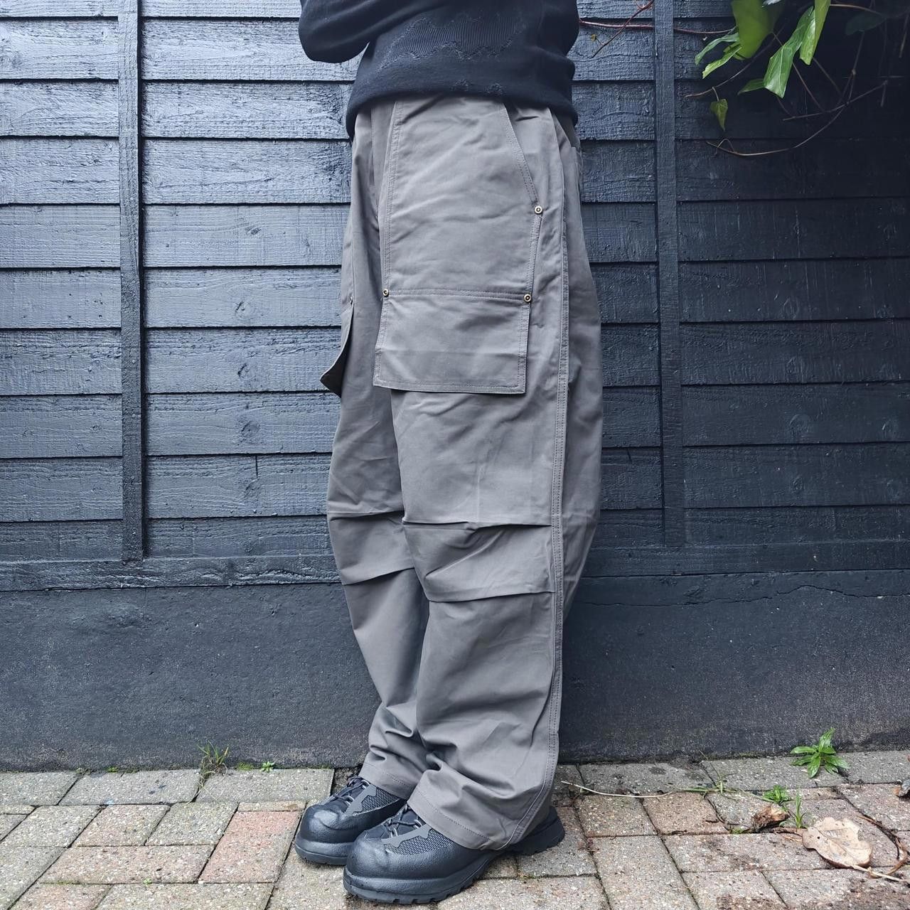 Other Japanese Grey Articulated Wide Leg Fatigue Pants Size US 32 / EU 48 - 2 Thumbnail