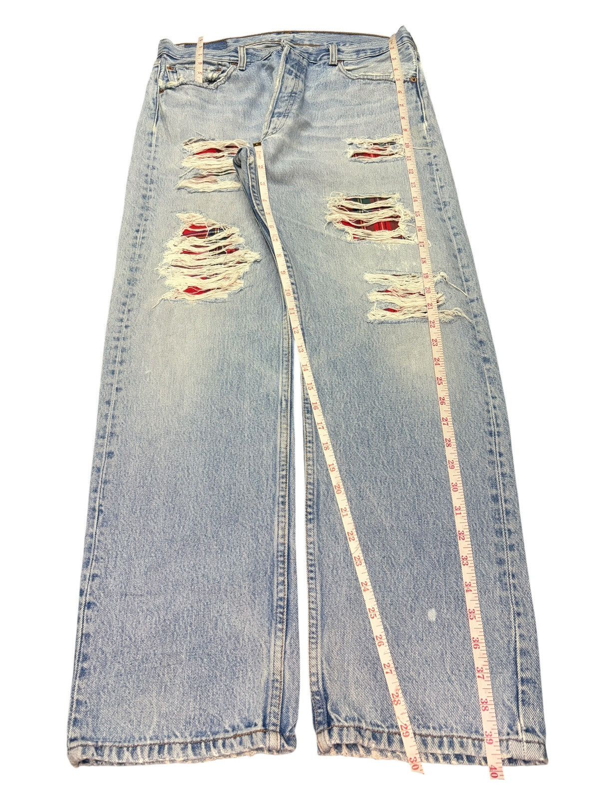 Levi's Vintage 90s Levis 501 Faded Wash Distressed Jeans Size US 32 / EU 48 - 7 Thumbnail