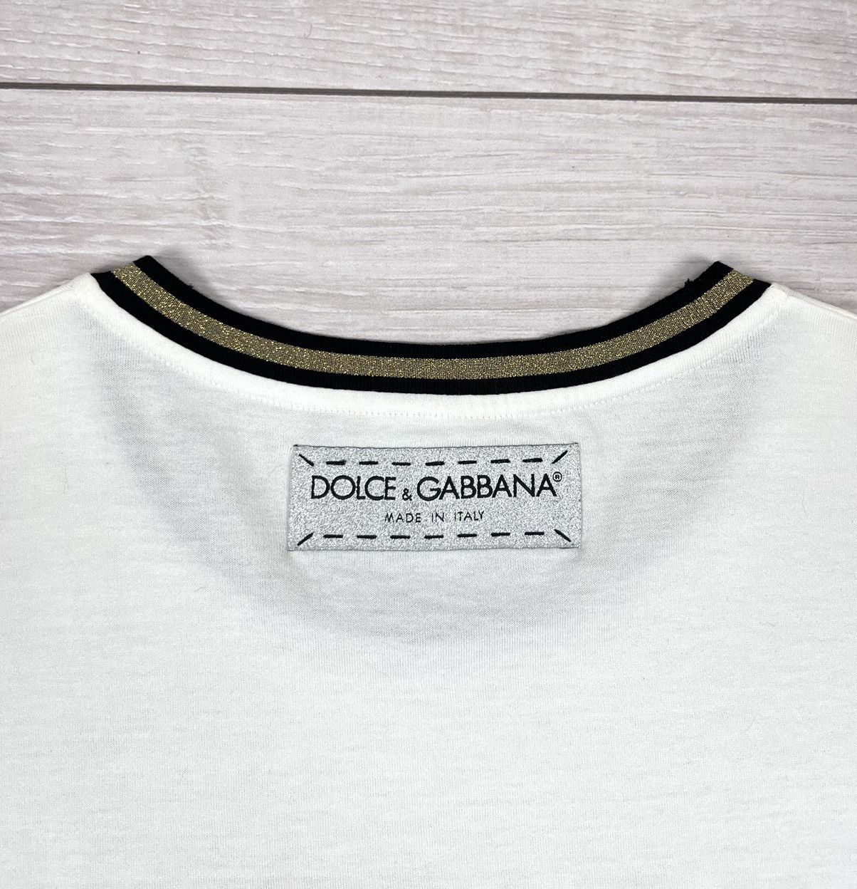 Dolce & Gabbana Dolce&Gabbana White Cotton Big Logo Womens T Shirt Size XS / US 0-2 / IT 36-38 - 12 Thumbnail