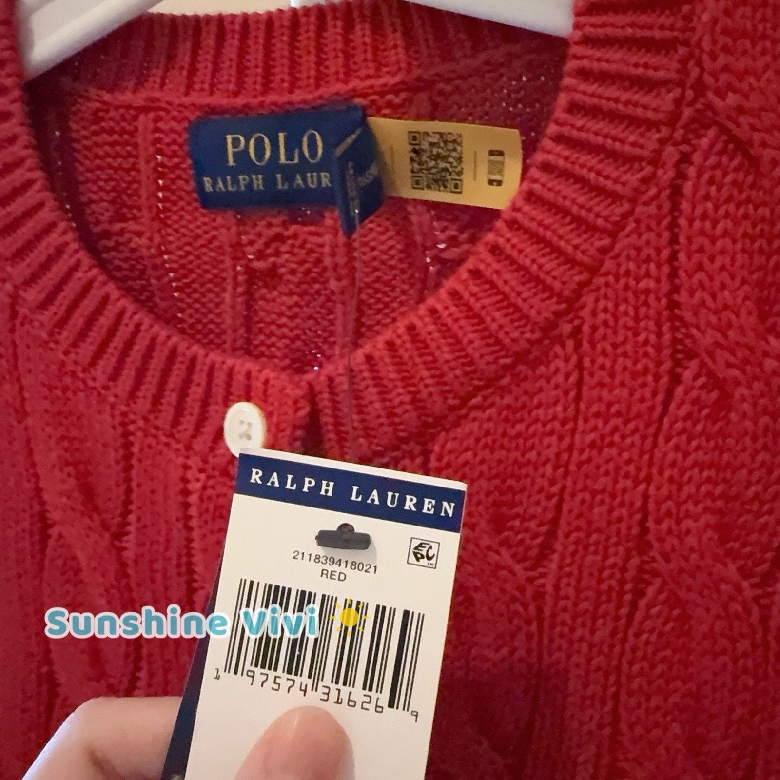 Ralph Lauren NEW Ralph Lauren woman Cotton Cable Knit Cardigan Sweater Size M / US 6-8 / IT 42-44 - 7 Thumbnail