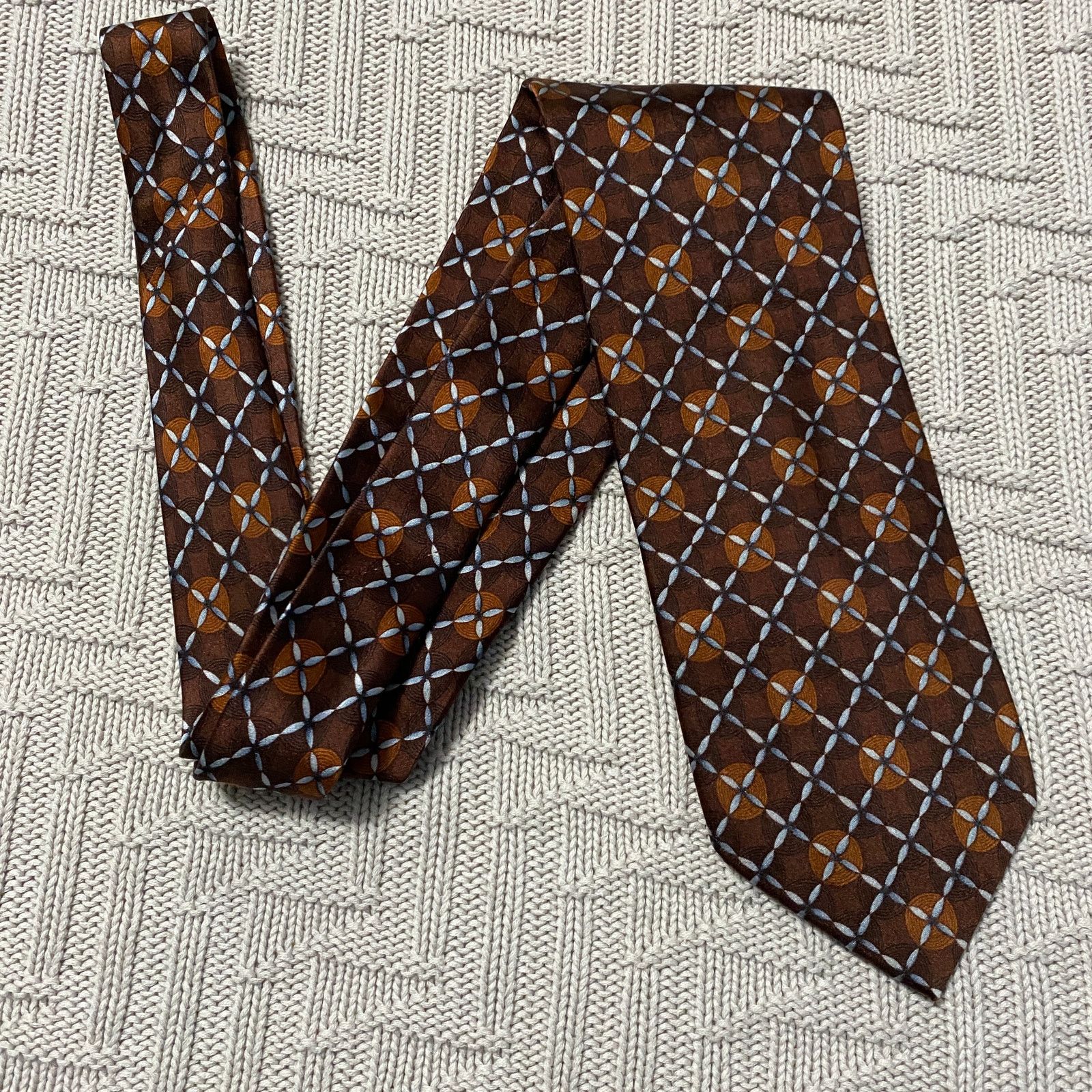Ermenegildo Zegna Ermenegildo Zegna brown silk tie Size ONE SIZE - 1 Thumbnail