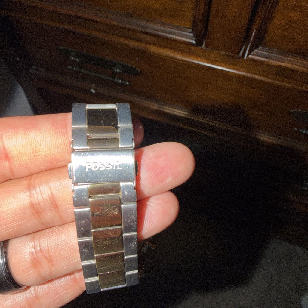 Fossil Fossil two-tone watch #fossil #jewelry #watches #mens #gold Size ONE SIZE - 3 Thumbnail