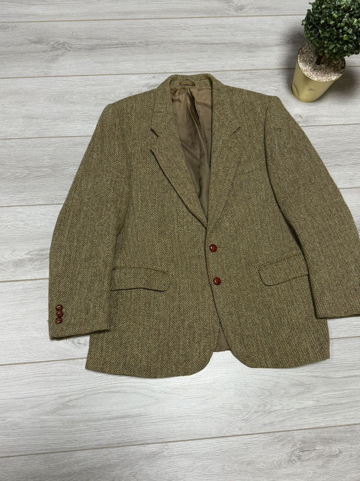 Harris Tweed Harris Tweed handwoven scotland blazer jacket wool tuxedo Size 42R - 2 Thumbnail