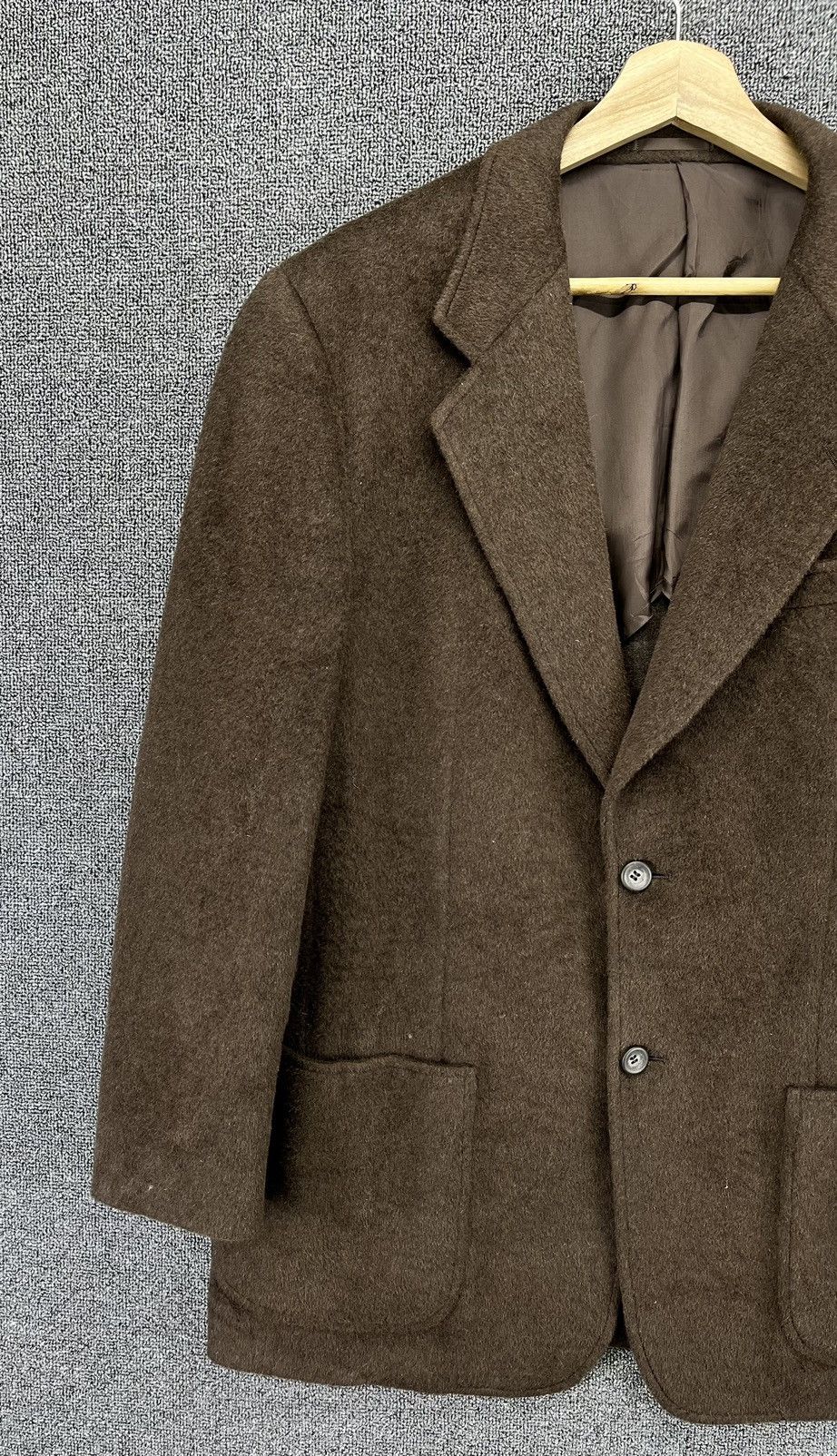 Lanvin Vintage Lanvin Classique Brown Wool Blazer Coats Jacket Size US L / EU 52-54 / 3 - 3 Thumbnail