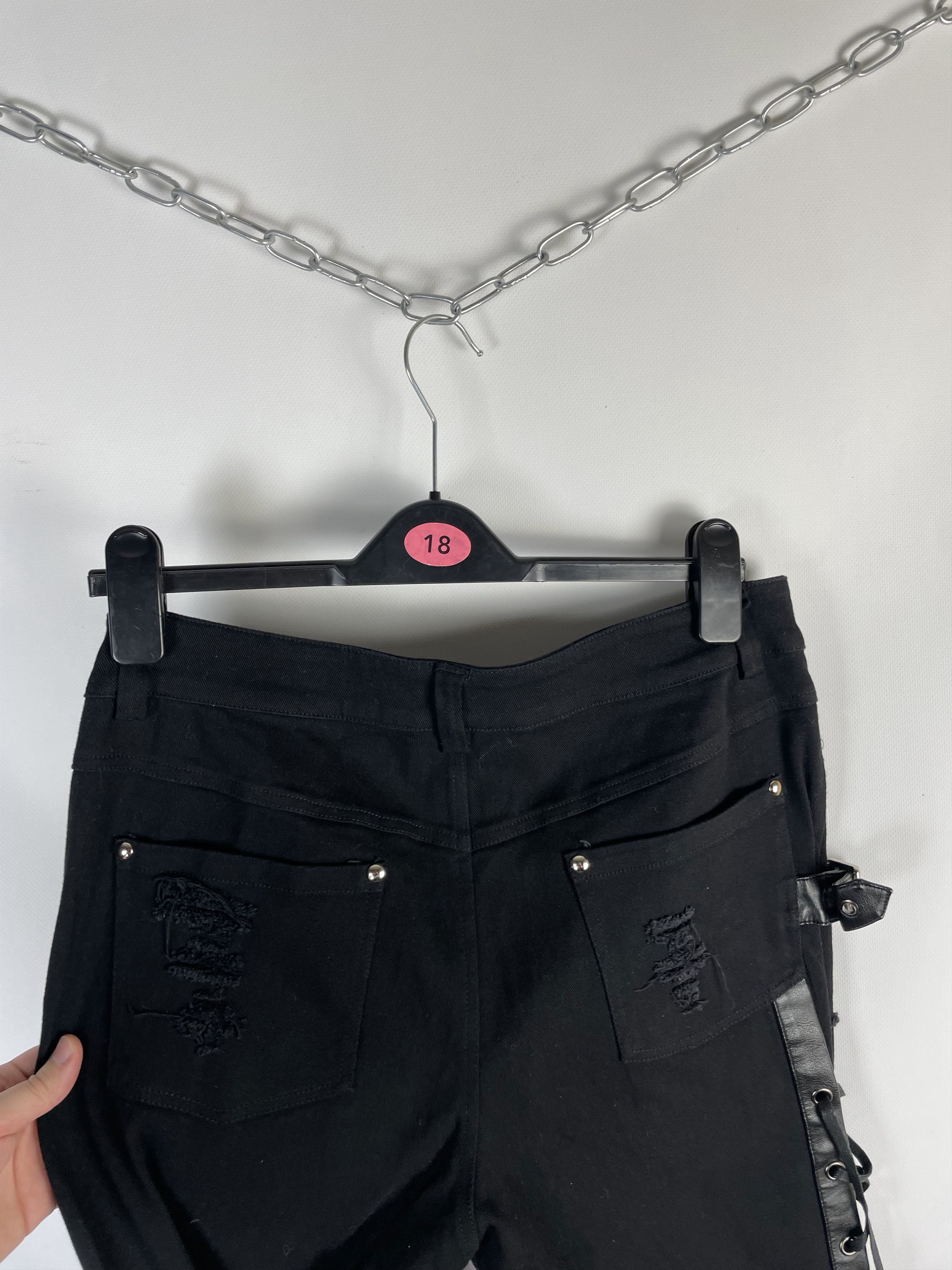Japanese Brand Devil Fashion Punk Bootcut Pants Size US 30 / EU 46 - 12 Thumbnail
