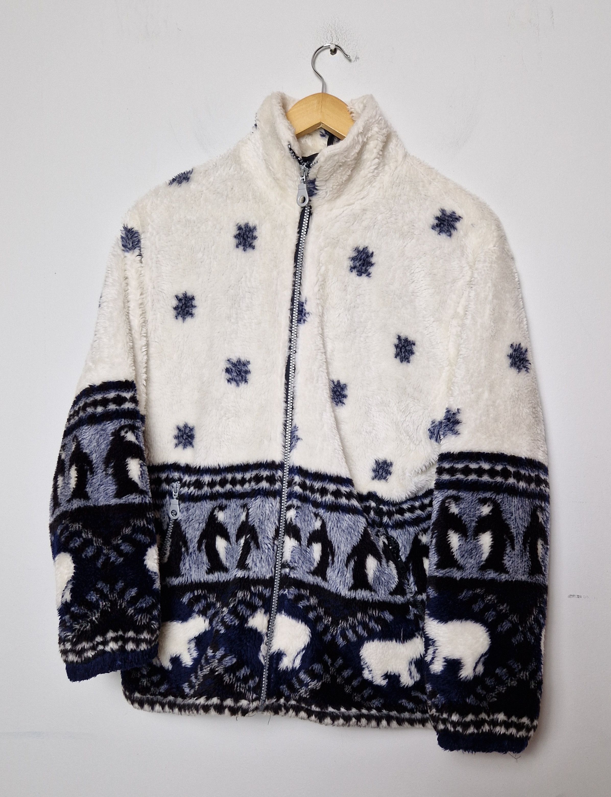 Vintage vintage winter pinguin fleece Size US L / EU 52-54 / 3 - 1 Thumbnail