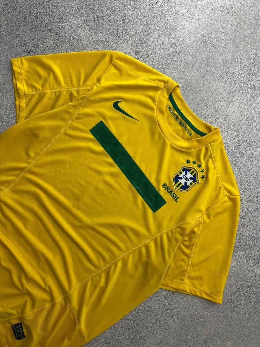 Nike Brazil National Team Nike Dri-FIT Jersey L 405504-703 Size US L / EU 52-54 / 3 - 3 Thumbnail
