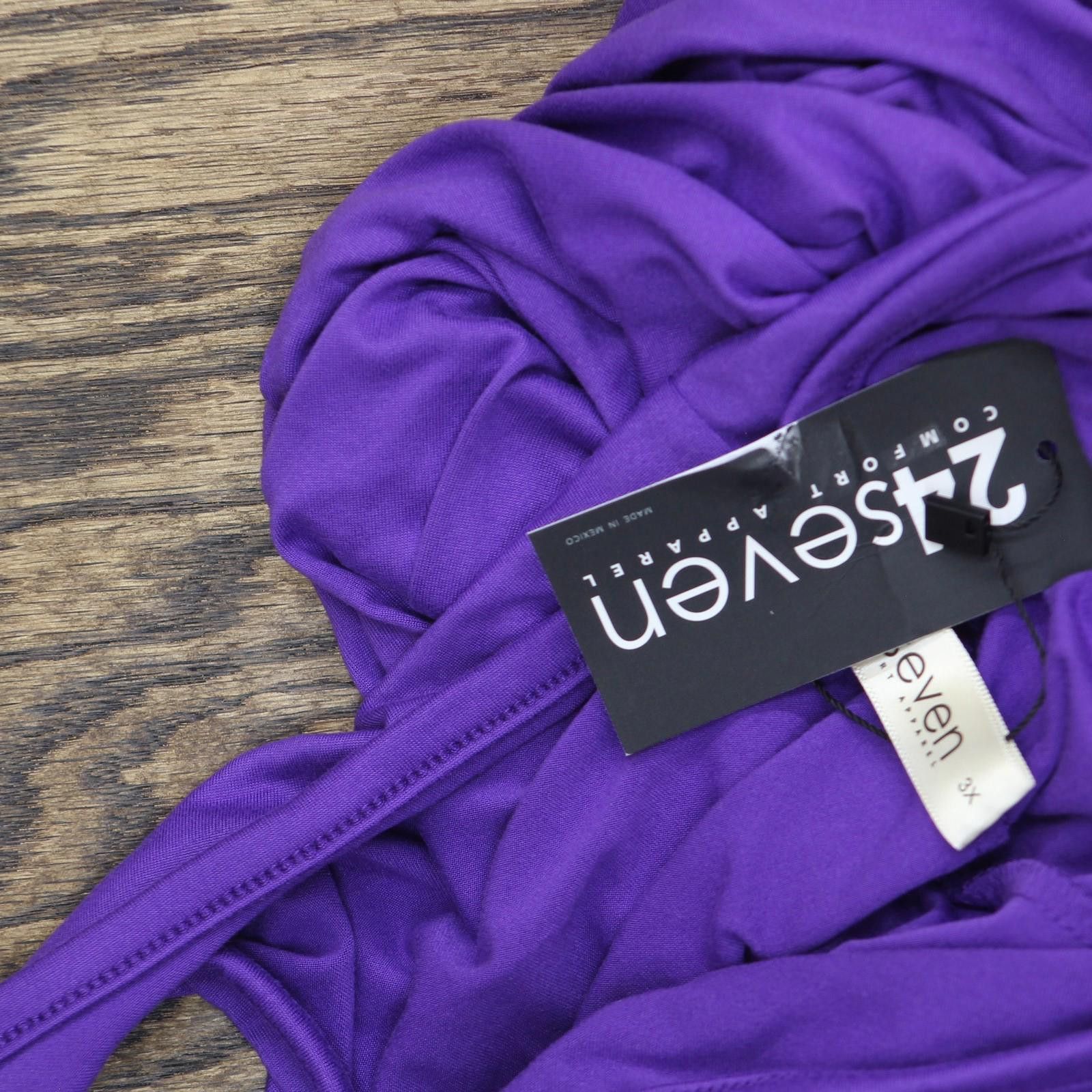 Other Nwt 24seven Comfort Apparel And Length Tank Dress Purple 3x Size 3XL / US 20-22 - 3 Thumbnail