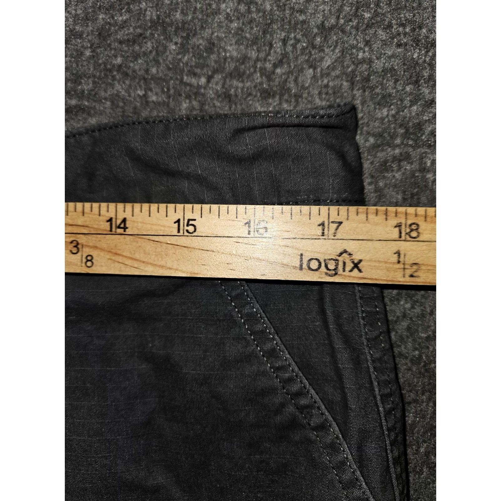 Eddie Bauer Eddie Bauer Rip Stop Chino Shorts Women's 10 Gray High Rise Flap Pocket Hiking Size 32" / US 10 / IT 46 - 3 Thumbnail