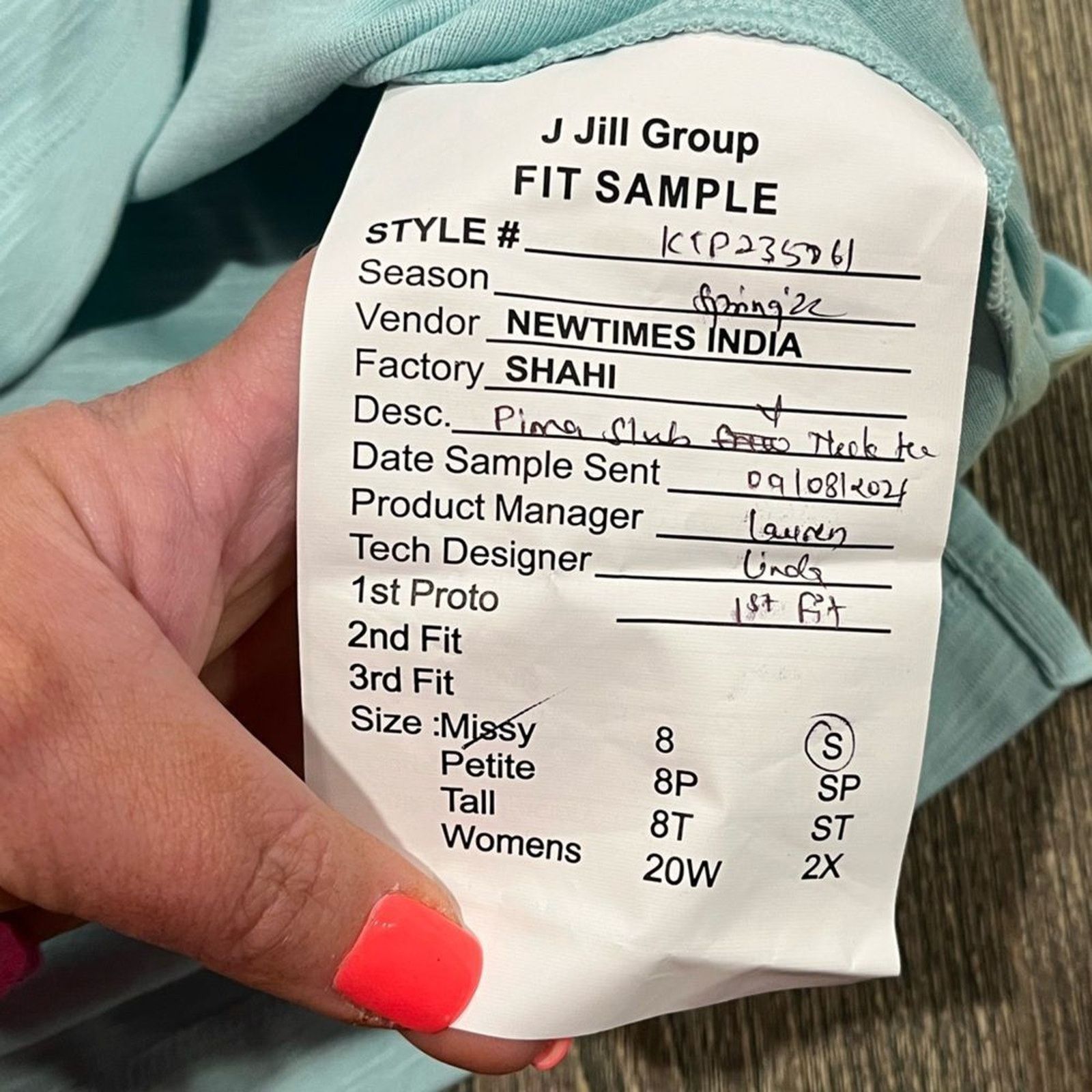 J. Jill NWOT J. Jill Pima Slub V-Neck Top Light Green Size Small Size S / US 4 / IT 40 - 3 Thumbnail
