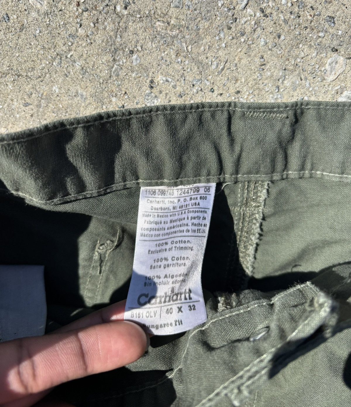 Carhartt Vintage Carhartt 2006 Olive Pants 40x32 – Rare B151 OLV Size US 40 / EU 56 - 2 Thumbnail
