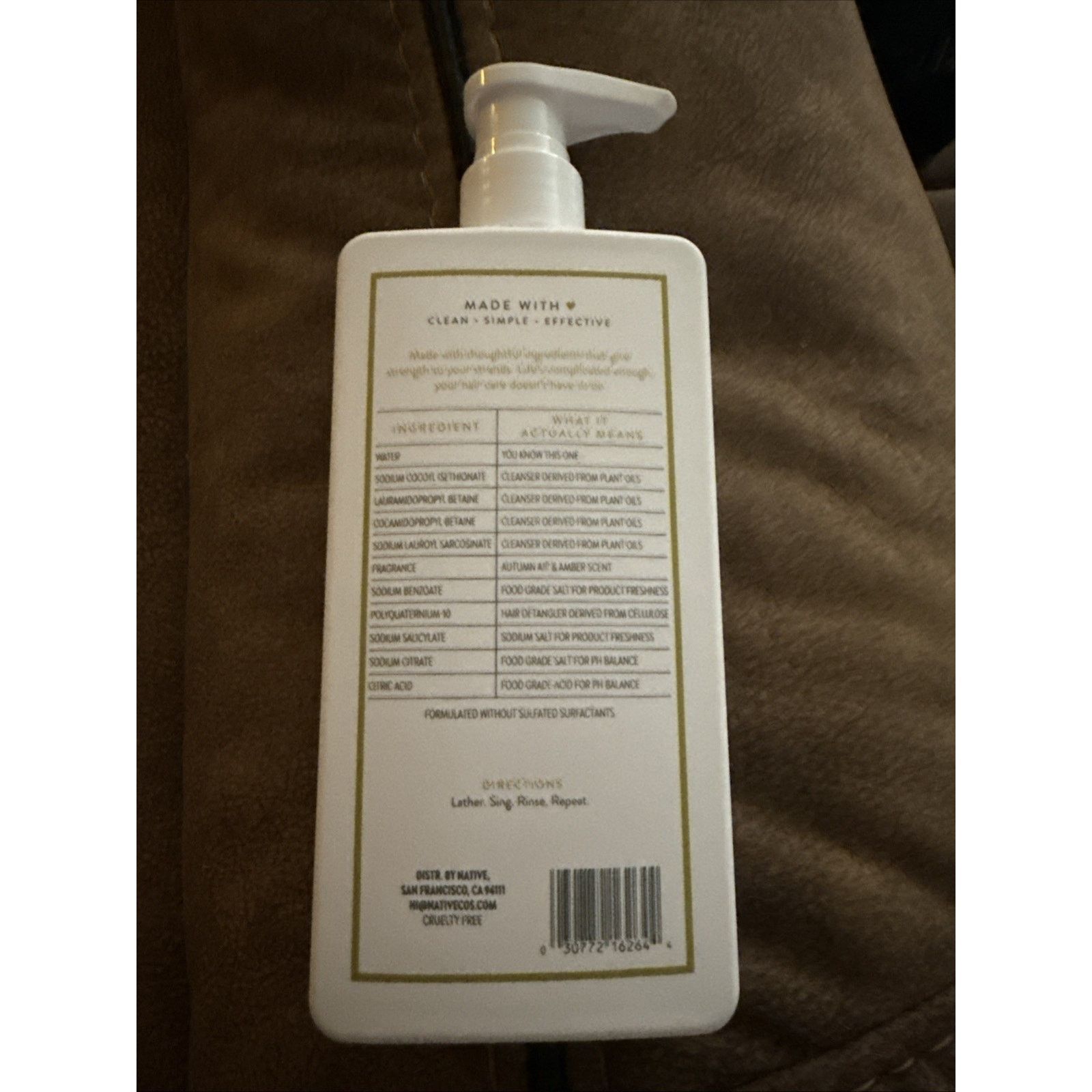 Native Native Autumn Air And Amber 2 N 1 Shampoo And Conditioner Size ONE SIZE - 2 Thumbnail