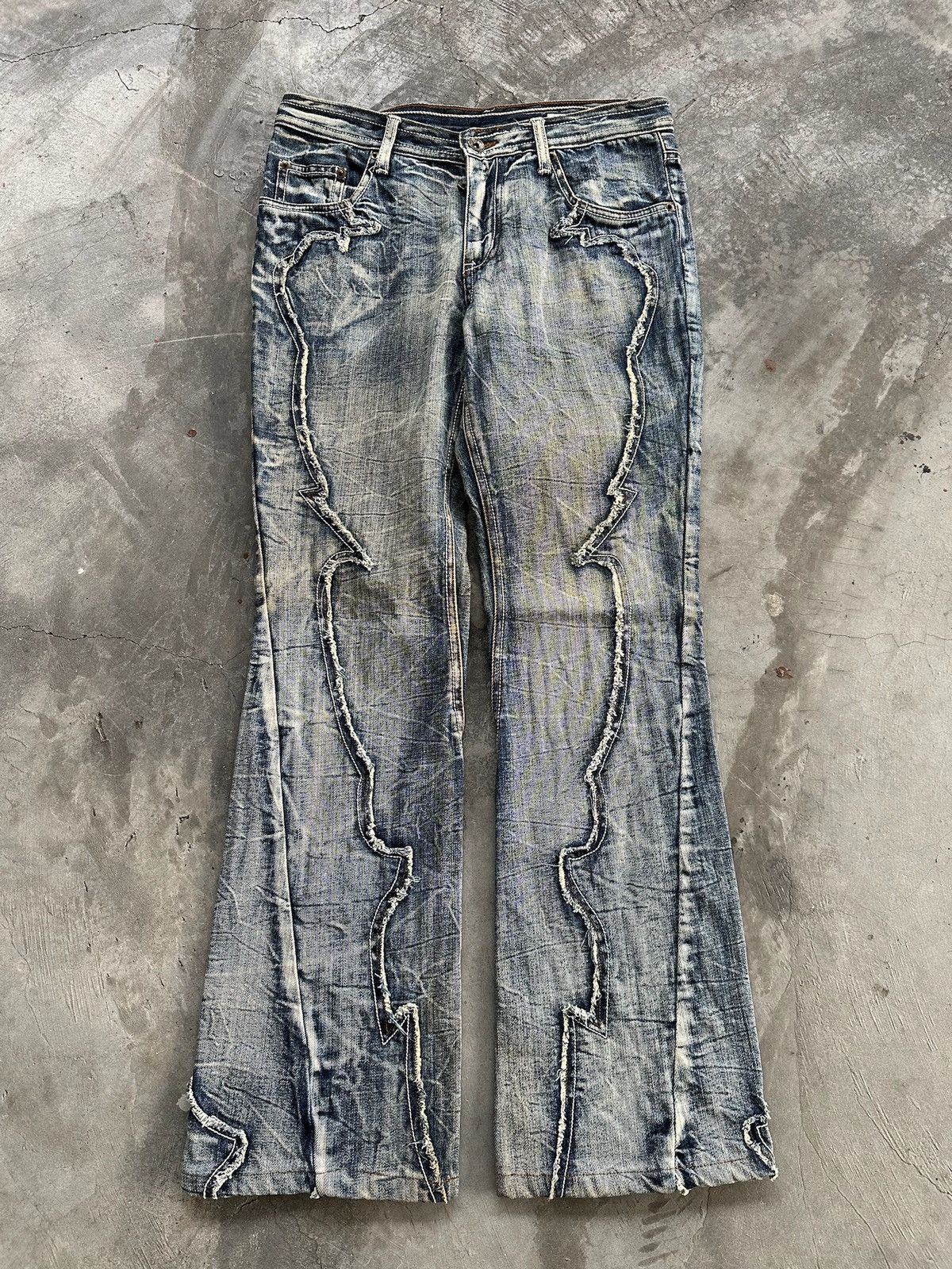 Hysteric Glamour × If Six Was Nine × semanticdesign 💥 Rare Semantic Design Flare Jeans Size US 32 / EU 48 - 3 Thumbnail