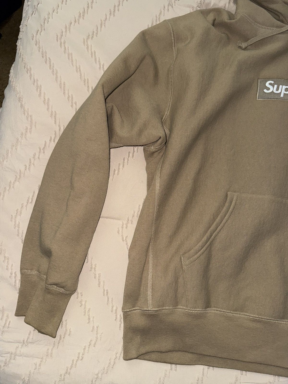 Supreme Supreme Box Logo Hooded DARK SAND Sweatshirt (FW23) Size US M / EU 48-50 / 2 - 5 Thumbnail