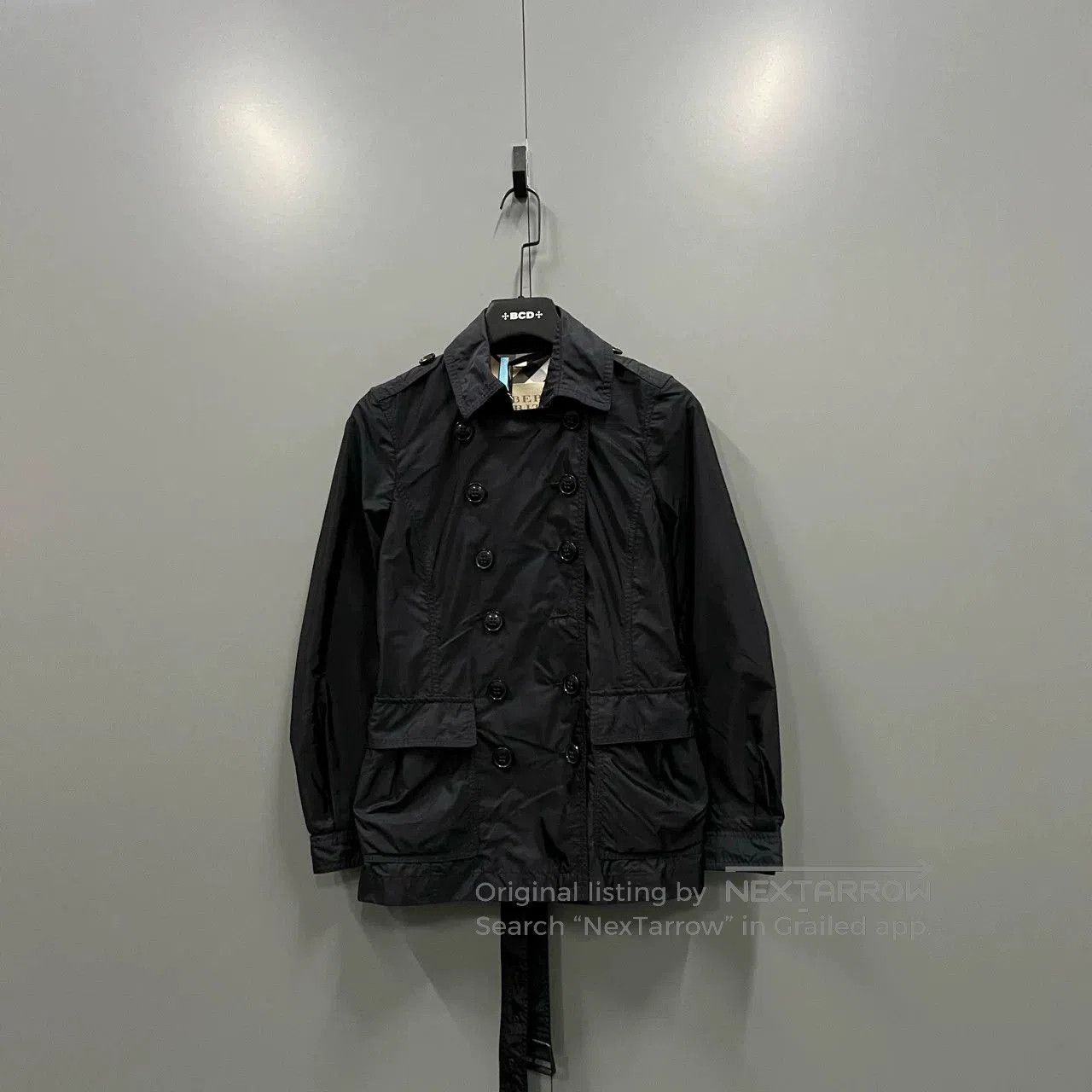 Burberry Burberry Black Double-Breasted Trench Coat. Size XXS / US 00 / IT 34 - 1 Thumbnail