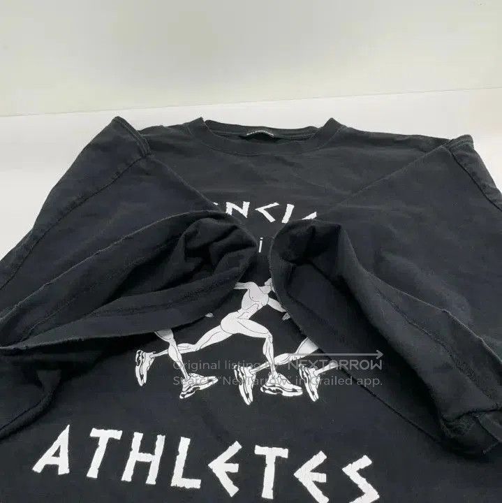 Balenciaga Balenciaga Black Marathon Graphic T. Size US M / EU 48-50 / 2 - 3 Thumbnail