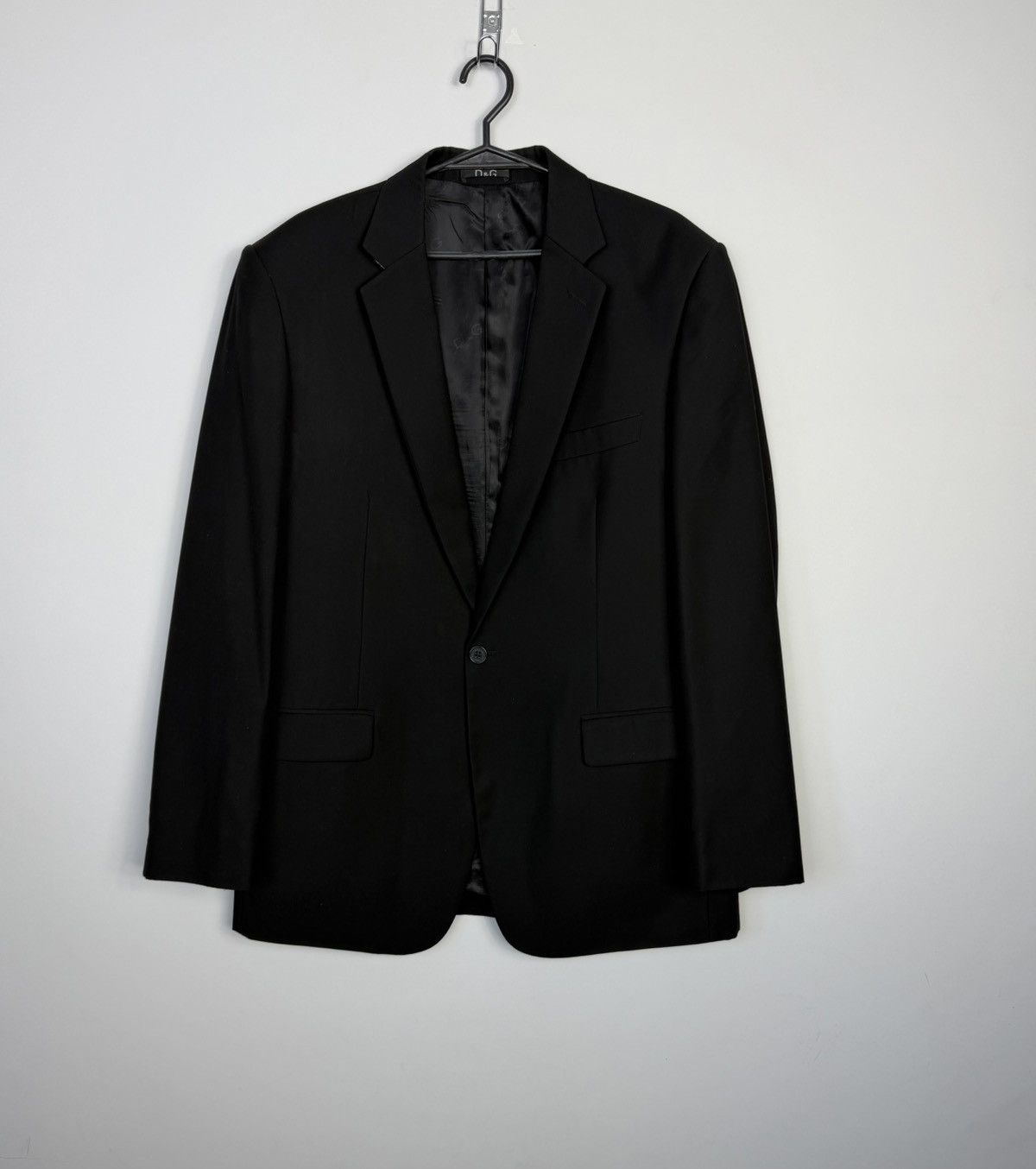 Dolce & Gabbana Elegant Dolce & Gabbana Black Jacket with Logo Buttons Size US L / EU 52-54 / 3 - 1 Thumbnail