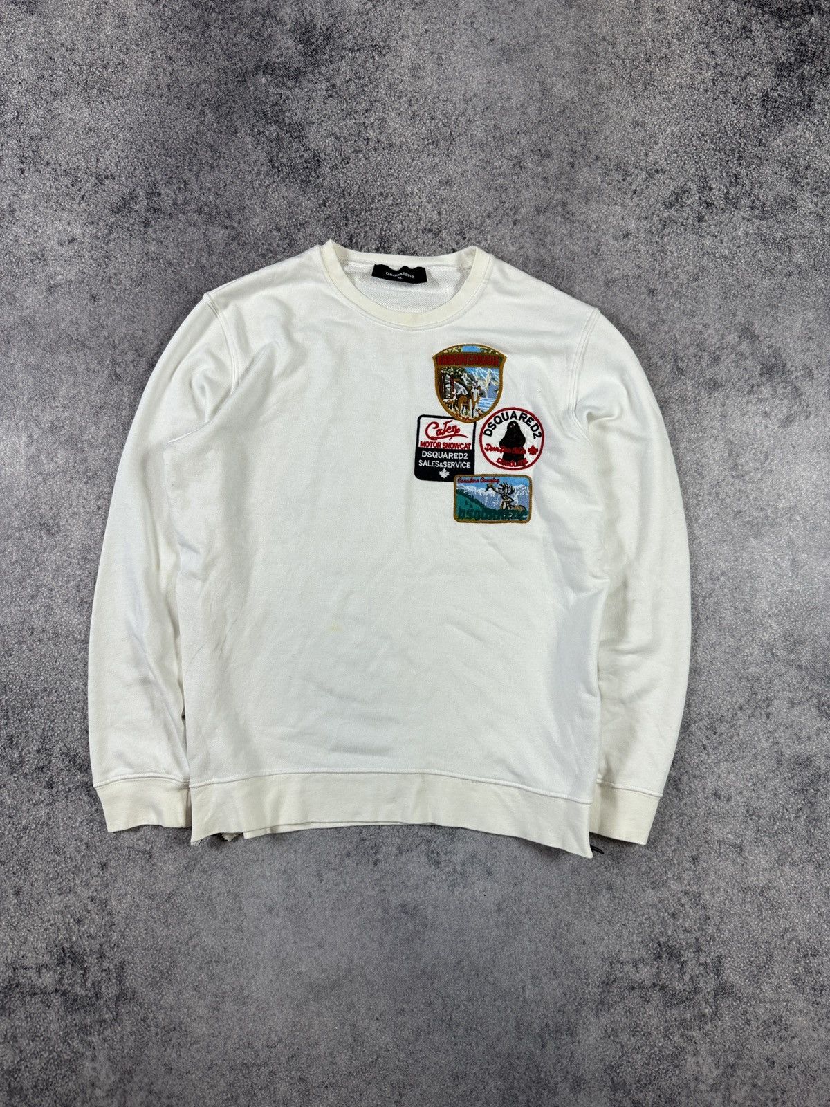 Dsquared2 Y2K Dsquared2 Icon Big Logo Sweatshirt Streetwear Rare USA S Size US XL / EU 56 / 4 - 1 Thumbnail