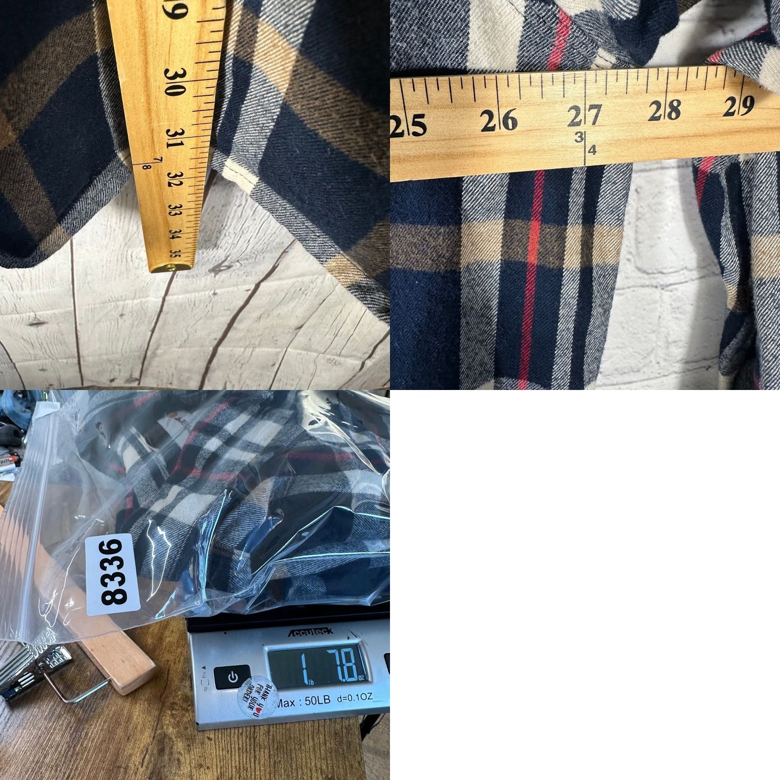 Carhartt Carhartt Shirt Mens 2XL Plaid Flannel Navy Blue Heavyweight Cotton Button-Up Chest Pockets Classic Workwear Casual Size US XXL / EU 58 / 5 - 8 Thumbnail