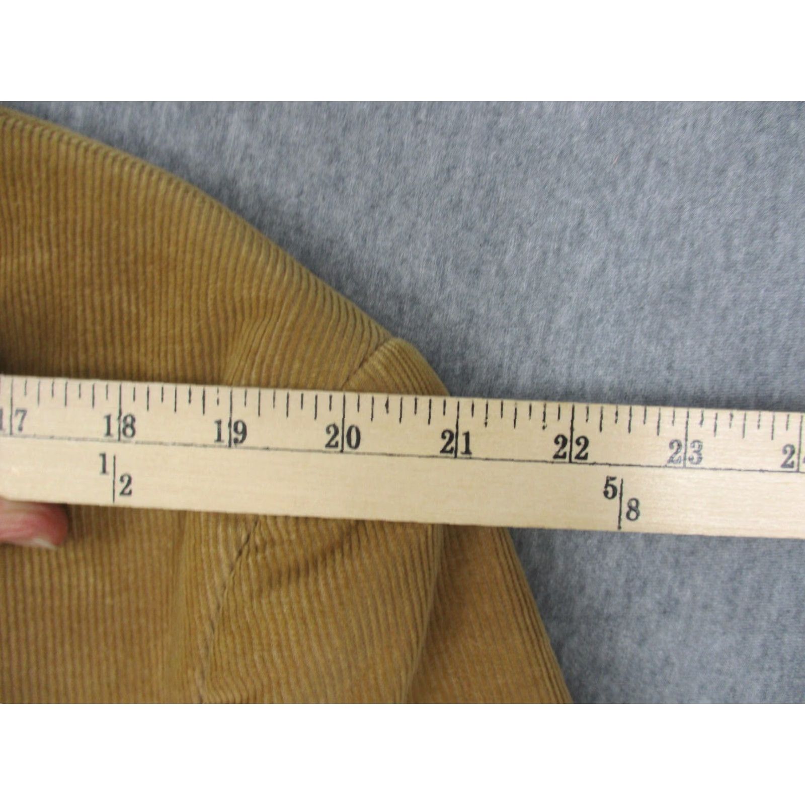 Vintage VINTAGE CCC Western Wear Blazer Mens Large Corduroy Tan Elbow Patches 90s Jacket With Pockets Size 46R - 6 Thumbnail
