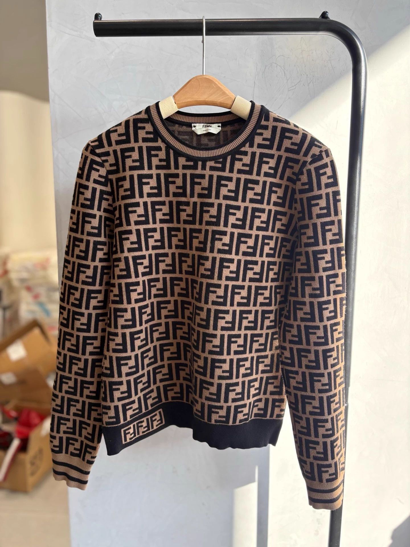 Fendi Fendi Classic All Over Logo Longsleeve Top 42 Size M / US 6-8 / IT 42-44 - 1 Thumbnail