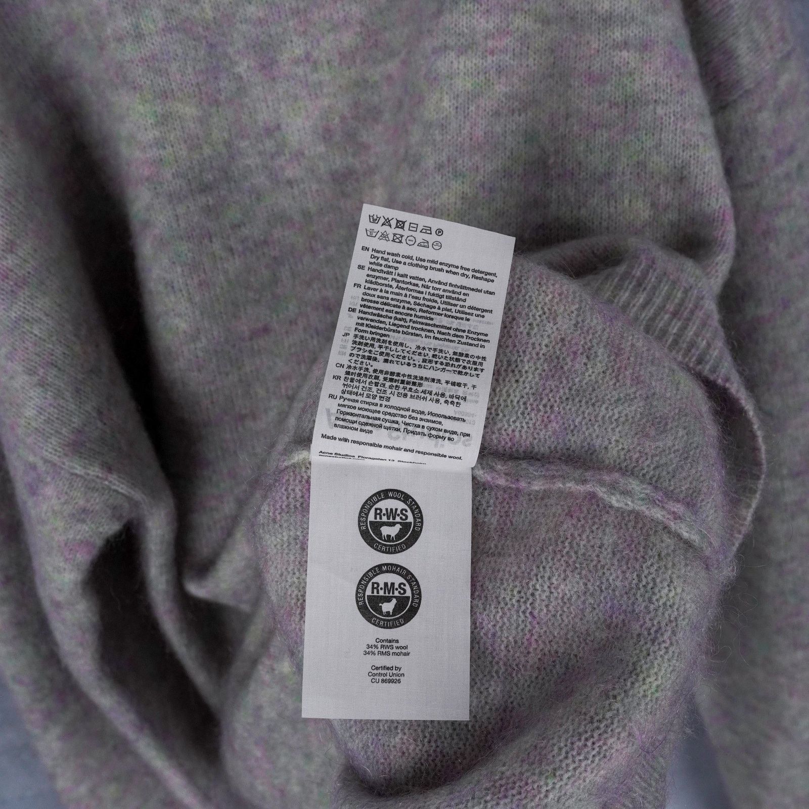 Acne Studios Acne studios melange gray mohair wool fluffy women's sweater Size S / US 4 / IT 40 - 7 Thumbnail