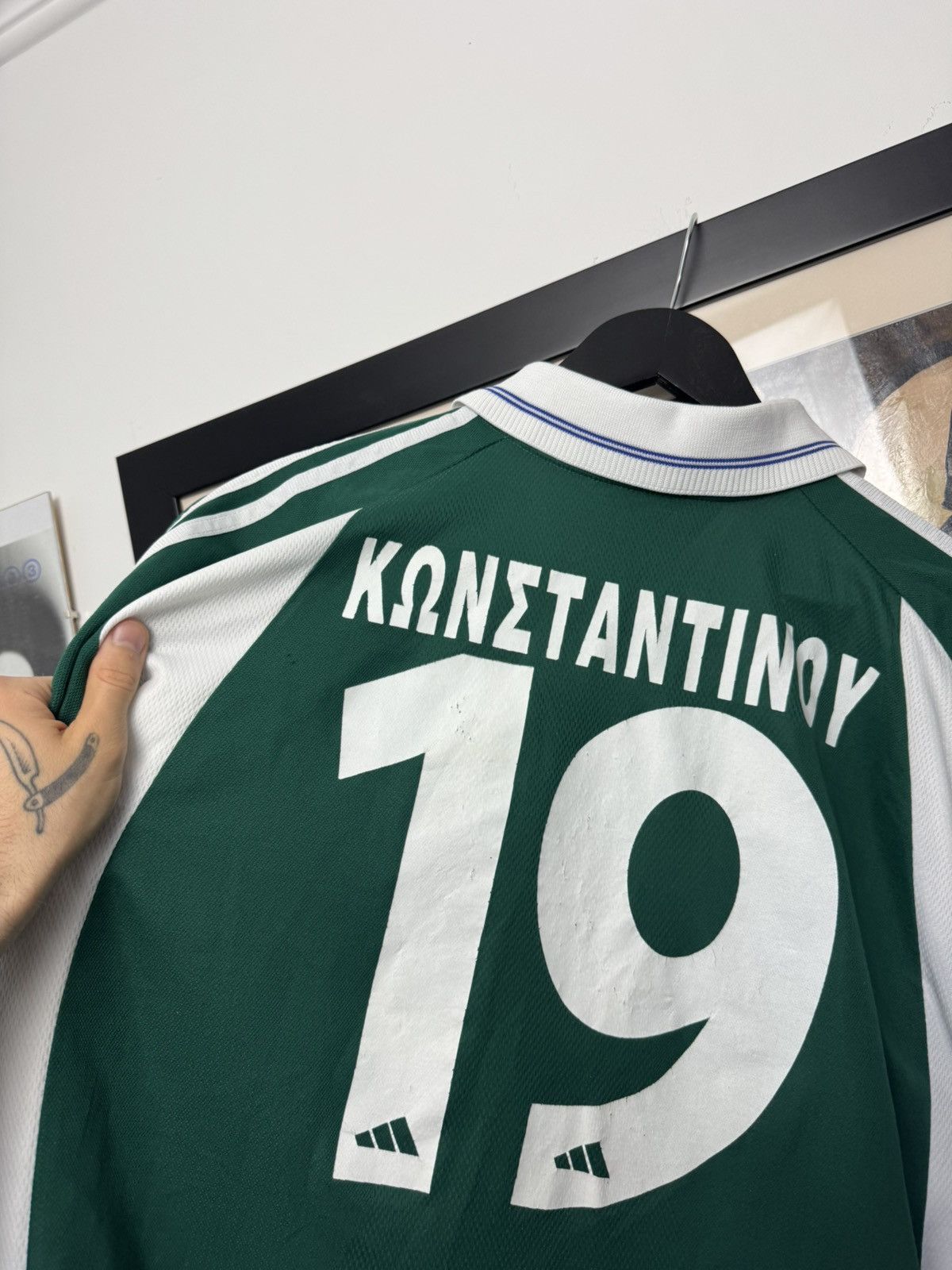 Adidas Panathinaikos Away football shirt 2001 Soccer Adidas Jersey Size US XL / EU 56 / 4 - 6 Thumbnail