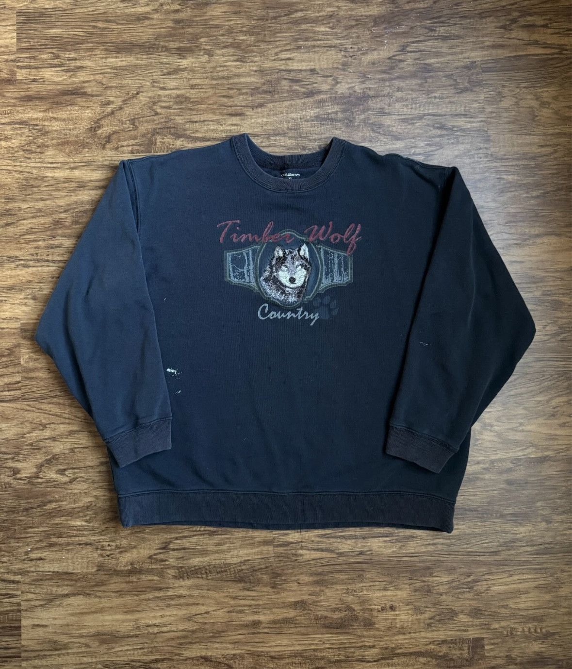 Croft & Barrow Vintage Timber Wolf Country Croft & Barrow Sweatshirt Thick Size US XL / EU 56 / 4 - 2 Thumbnail