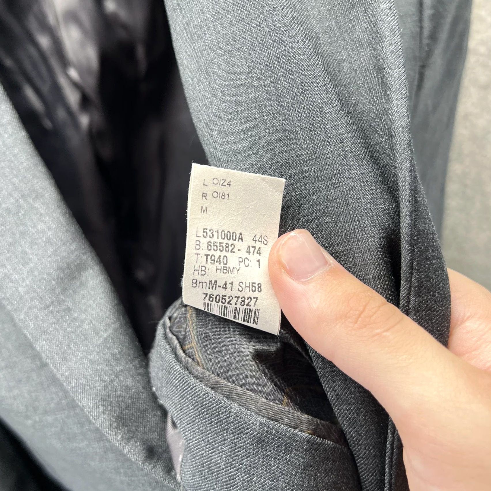 Ralph Lauren Lauren Ralph Lauren Blazer Mens 44S Gray Wool Made In Canada Suit Jacket Size 44R - 4 Thumbnail