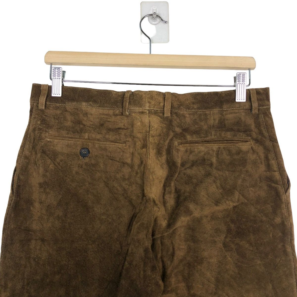 ADAM ET ROPE 🔥VTG SHORT PANTS LEATHER ADAM ET ROPE ISSEY MIYAKE Size US 32 / EU 48 - 8 Thumbnail