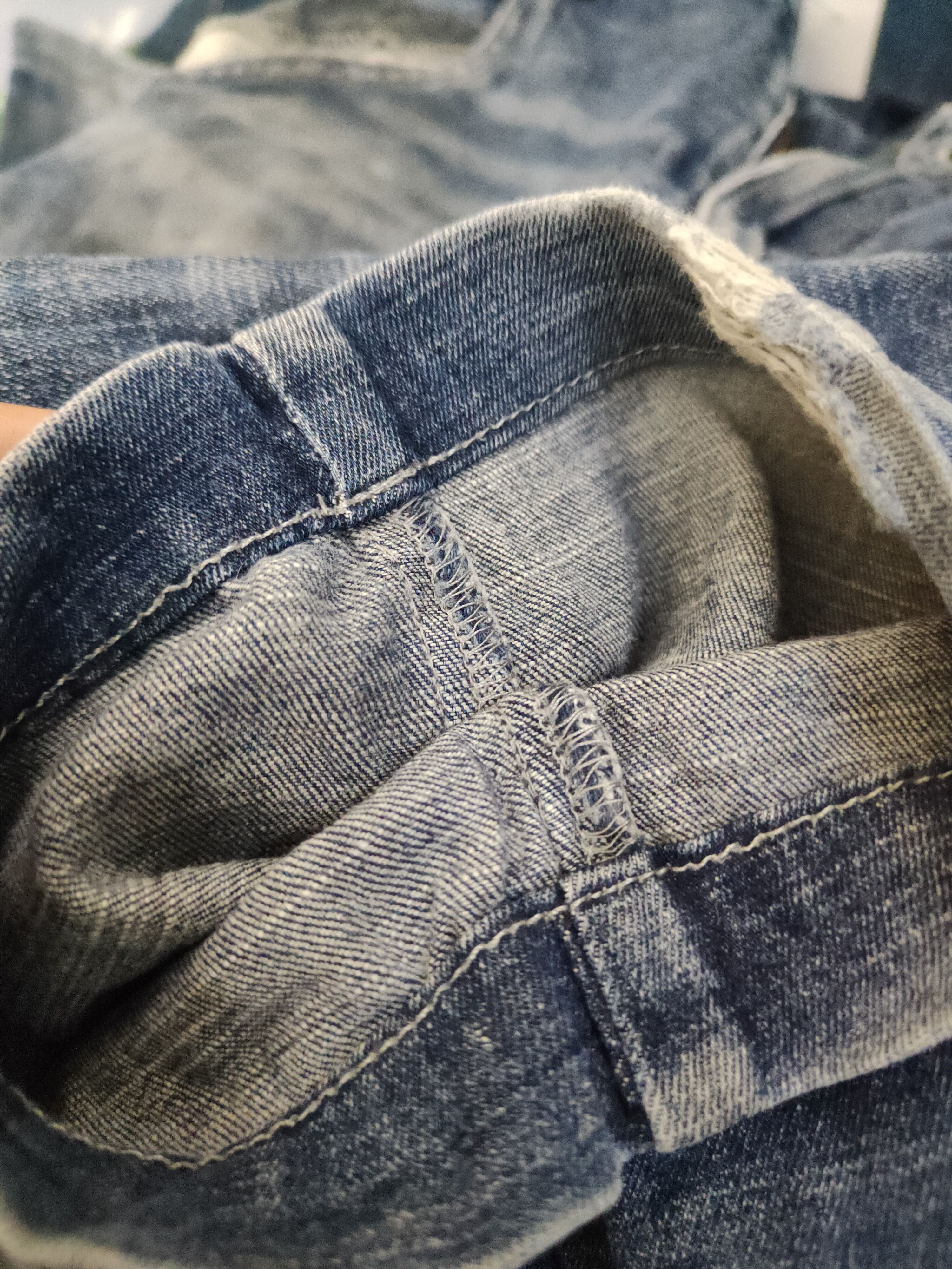 Japanese Brand FieldCore Dark Blue Distressed Ripped Soft Jeans #W2090 Size US 32 / EU 48 - 12 Thumbnail