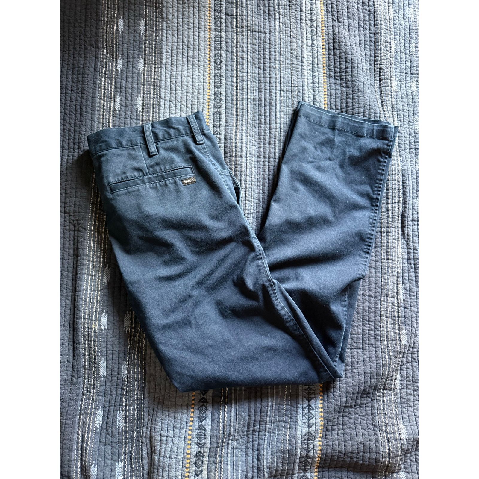 RVCA RVCA Week-End Chino Pants Navy Men’s Size 34 Size US 34 / EU 50 - 1 Thumbnail