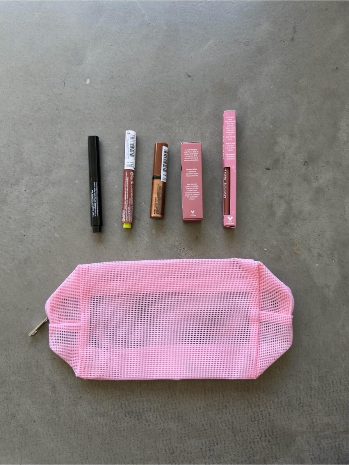 Other Beauty Lip Bundle / 6pc Makeup Set w Mesh Bag / Pink Size ONE SIZE - 6 Thumbnail