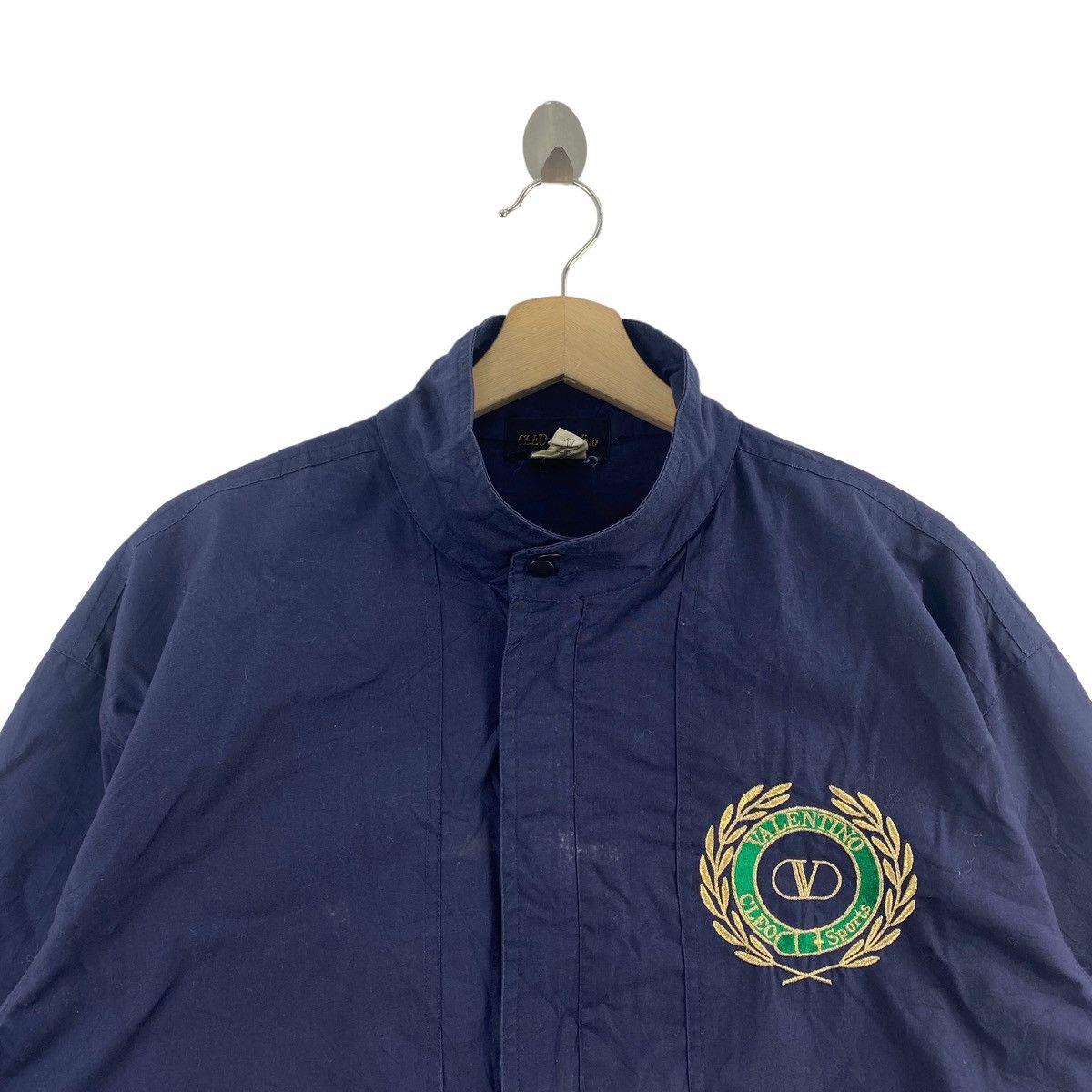 Other CLEO VALENTINO Sports Embroidered Brand Logo Navy Bomber Size US L / EU 52-54 / 3 - 2 Thumbnail