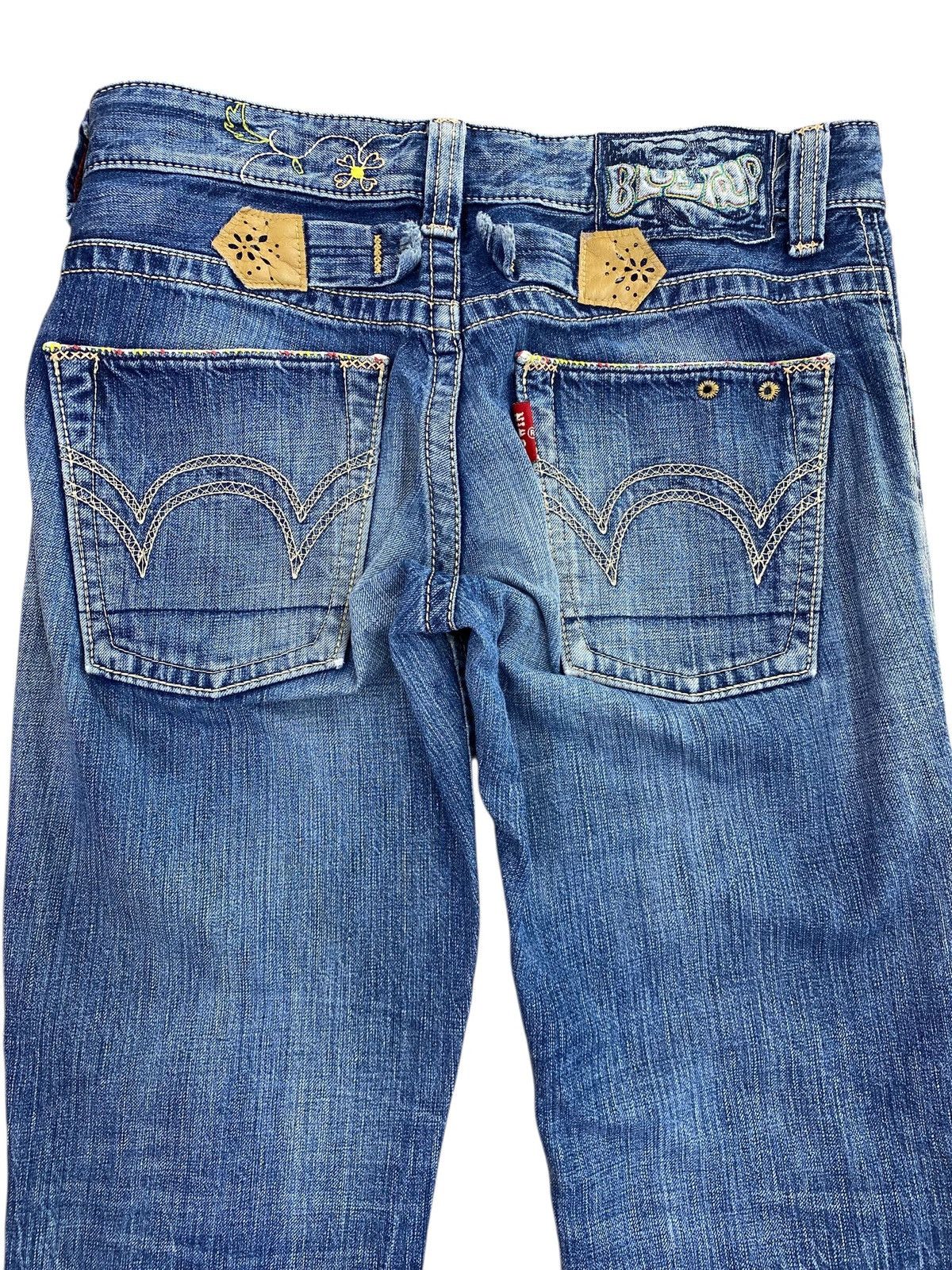 Edwin Edwin Faded Blue Wash Ripped Style Straight Cut Jeans Size US 32 / EU 48 - 4 Thumbnail