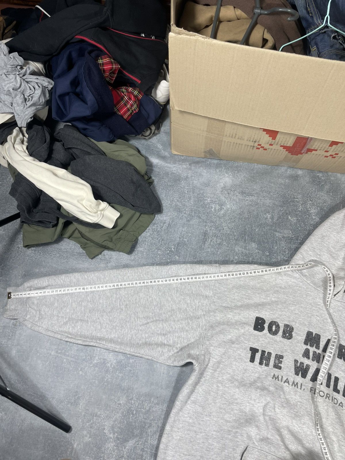 Bob Marley boxy fit hoody big logo Bob Marley Fruit The Loom hoodie Size US L / EU 52-54 / 3 - 7 Thumbnail