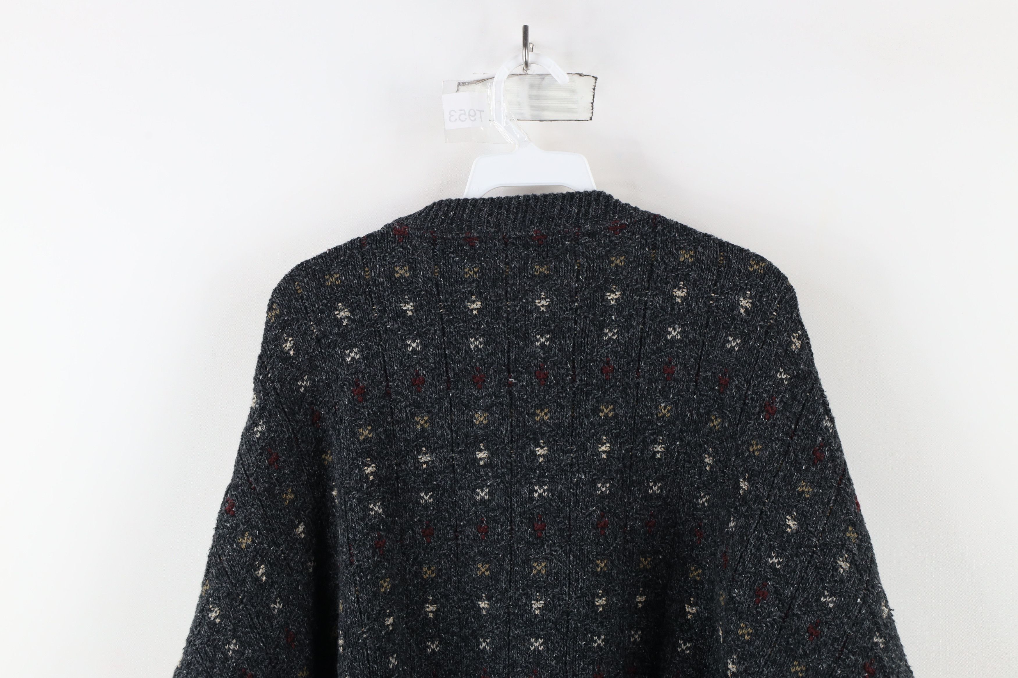 Vintage Vintage 90s Streetwear Textured Knit Crewneck Sweater USA Size US XXL / EU 58 / 5 - 7 Thumbnail