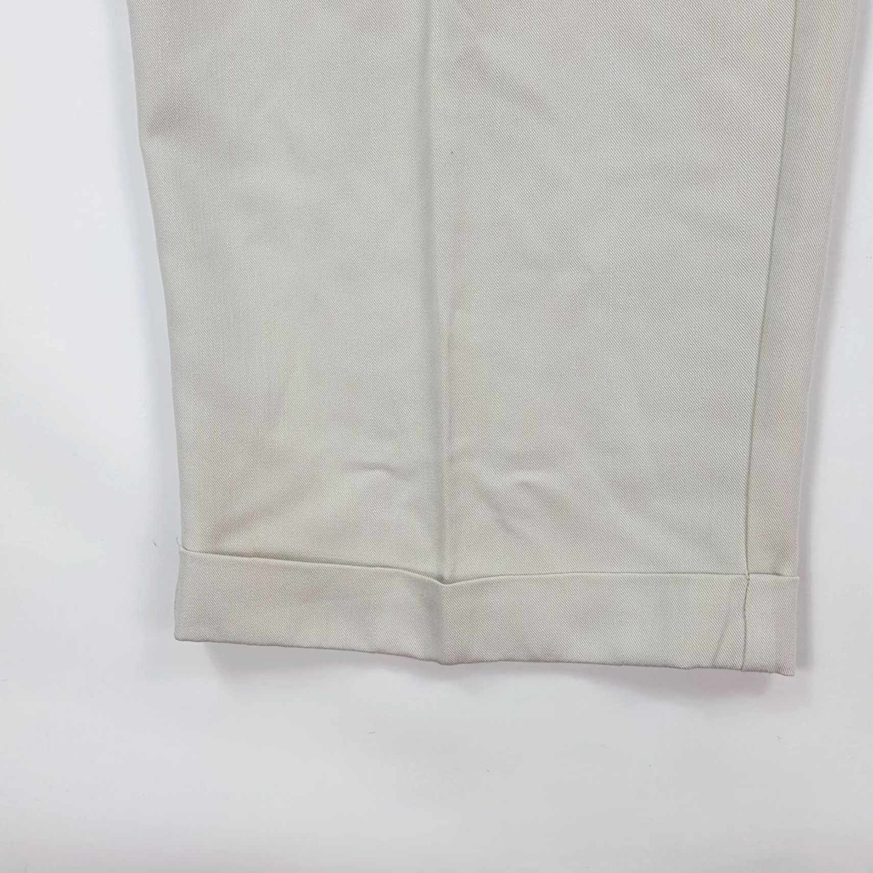 Vintage Tehama Beige Tapered Relaxed Twill Pants Men 38x30 Chino Khaki Front Pleated Belt Loops Pockets 90s Retro Work Casual Shirt? Size US 38 / EU 54 - 3 Thumbnail
