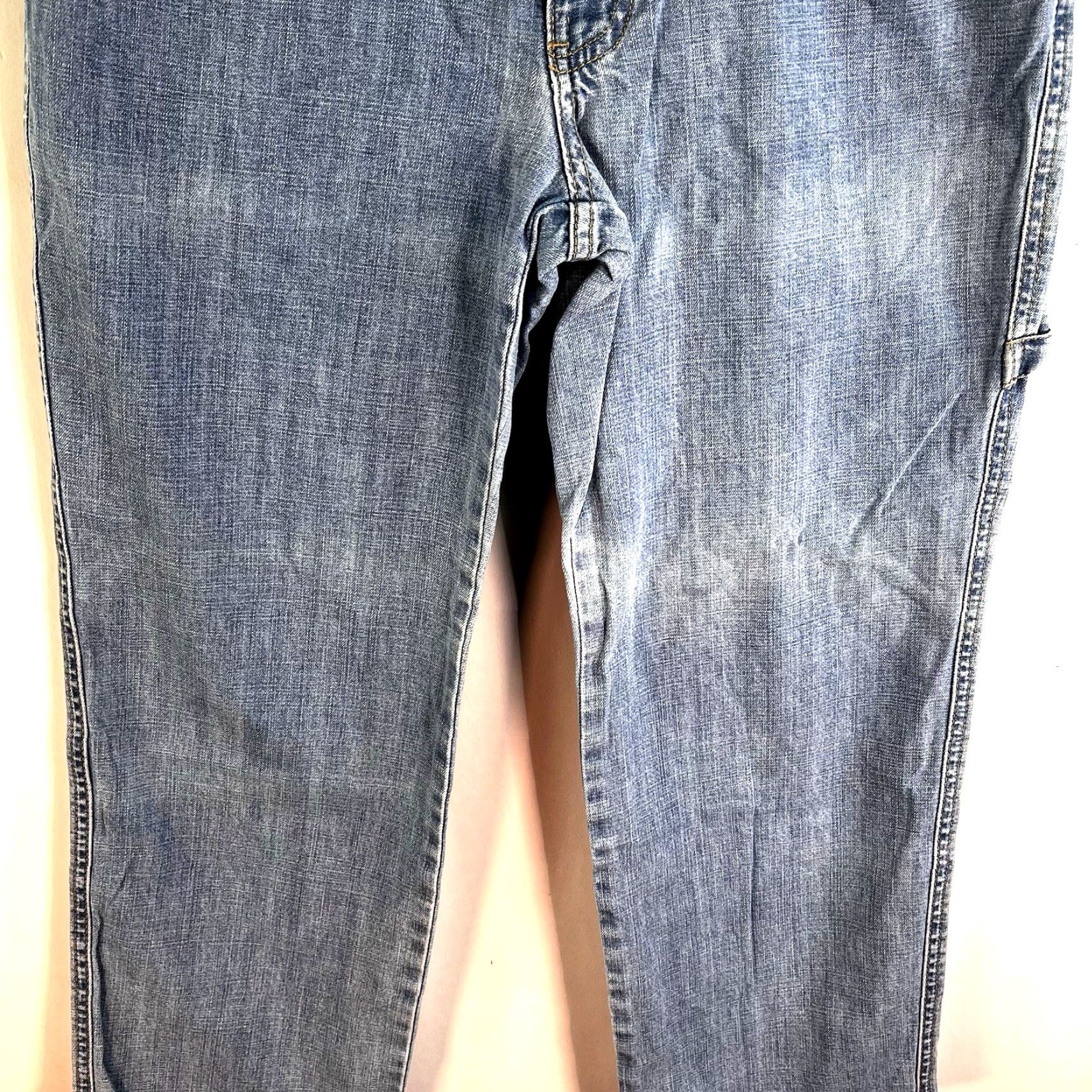 Tommy Hilfiger VINTAGE Tommy Hilfiger Carpenter Capri Denim Jeans Womens 4 Flag Pocket Streetwear Capris Size 27" / US 4 / IT 40 - 3 Thumbnail