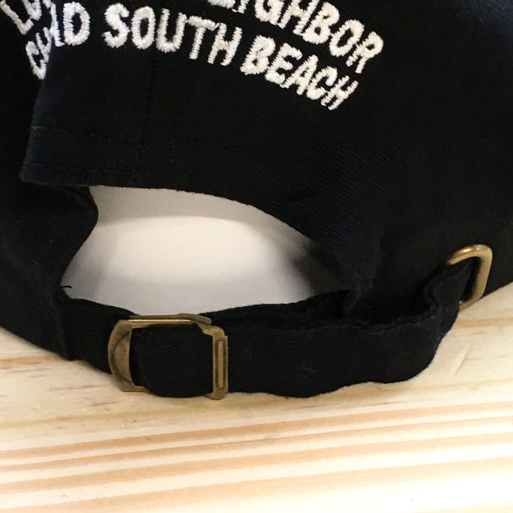 Logo 7 Miami Baseball Cap Womens Black OS Adjustable Embroidered Logo Size ONE SIZE - 7 Thumbnail