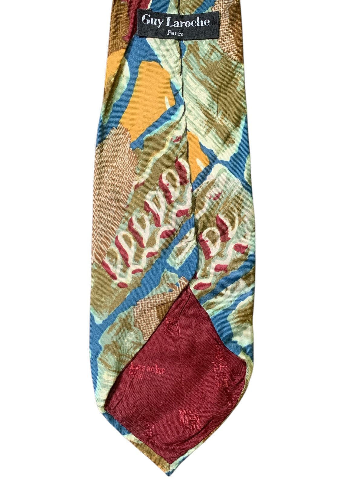 Designer × Guy Laroche × Handmade Rare Design Vintage Handmade Guy Laroche Ties Size ONE SIZE - 3 Thumbnail