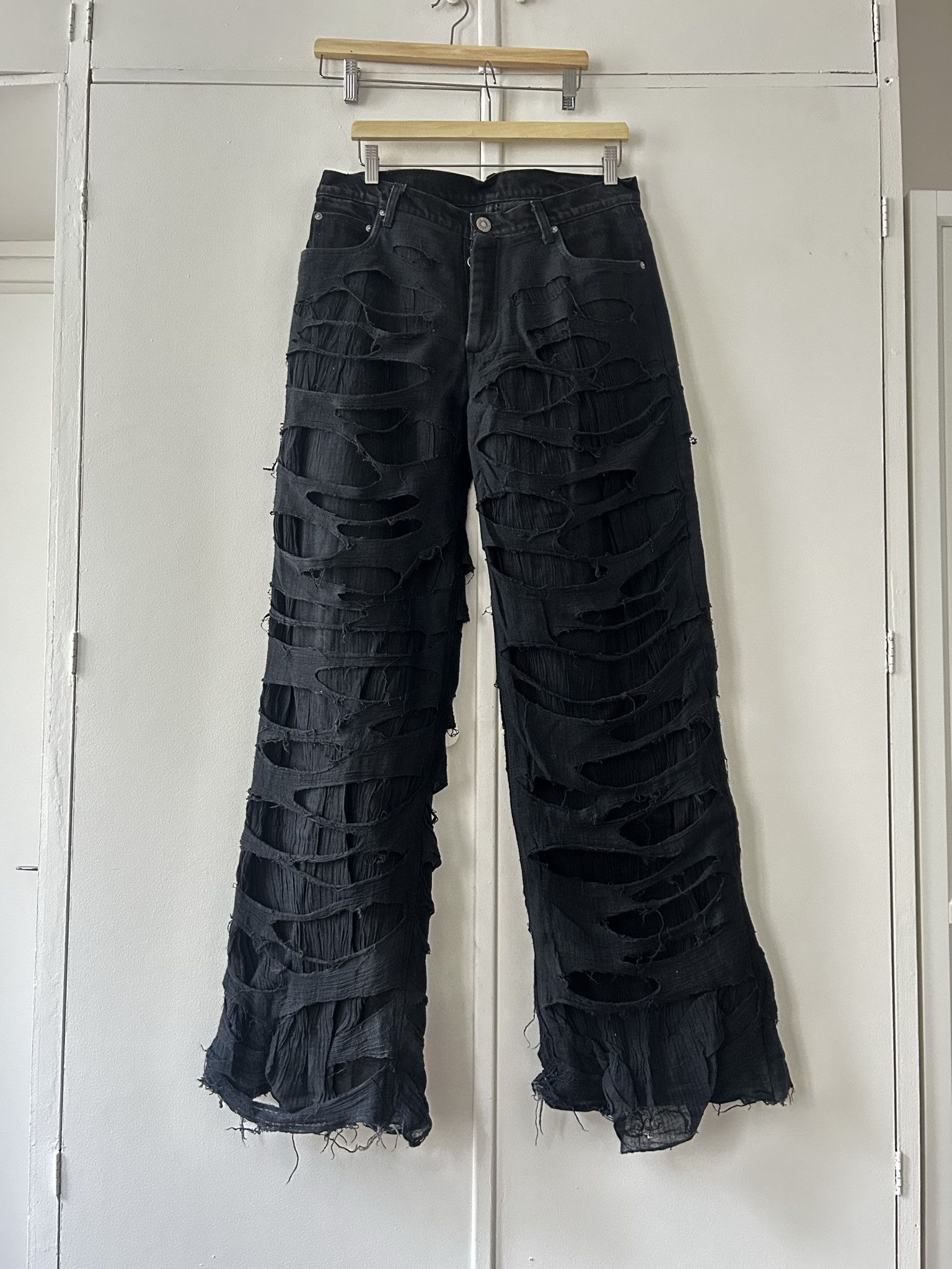 Paradoxe Paris Paradoxe paris big baggy black denim | Grailed